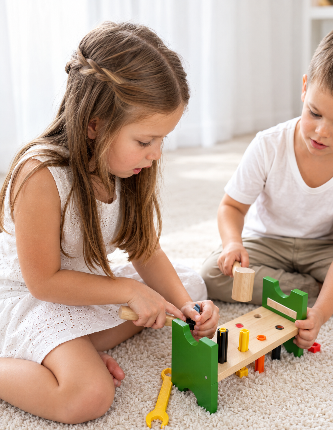 Family unboxing a Whirl activity kit together